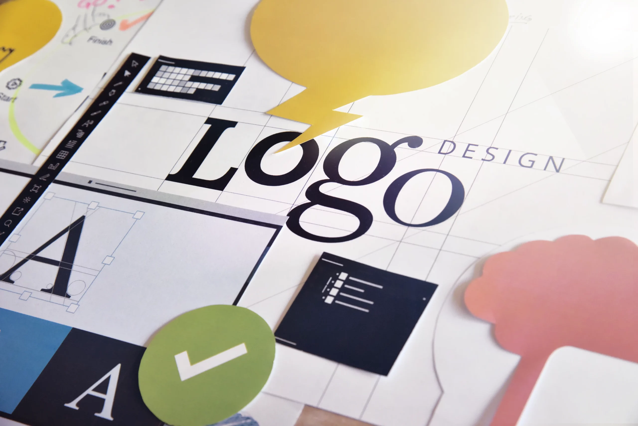 imagen de creación de logo para la marca 